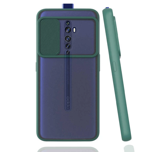 Oppo Reno 2Z Kılıf Kamera Kapatmalı Lensi Case