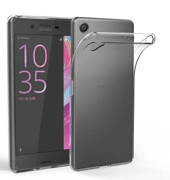 Sony Xperia Z5 Kılıf Şeffaf Silikon Hibrit Case