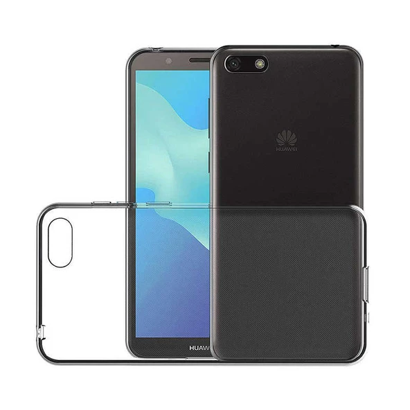 Huawei Y5 2018 Kılıf Şeffaf Silikon Hibrit Case