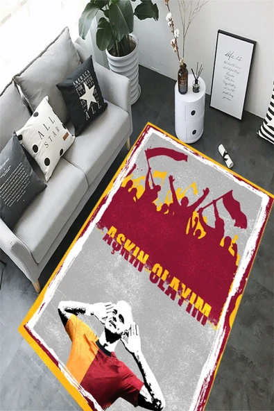 Anti Alerjik, Dijital Baskı Halı, Kaymaz Tabanlı Halı, Yıkanabilir Halı, Çocuk Odası Halısı, - 6