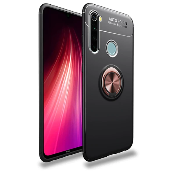 Xiaomi Redmi Note 8T Kılıf Yüzüklü Magnetli Ravel Case