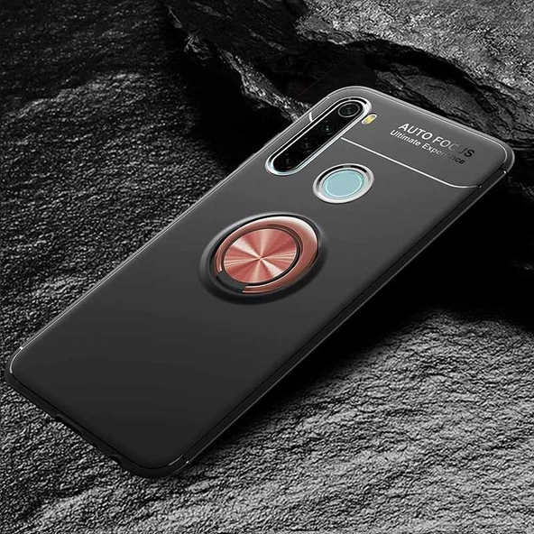 Xiaomi Redmi Note 8T Kılıf Yüzüklü Magnetli Ravel Case - 2