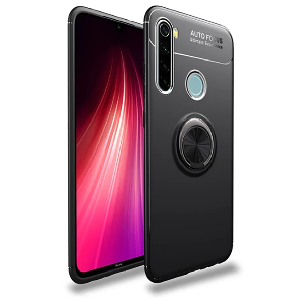 Xiaomi Redmi Note 8T Kılıf Yüzüklü Magnetli Ravel Case - 12