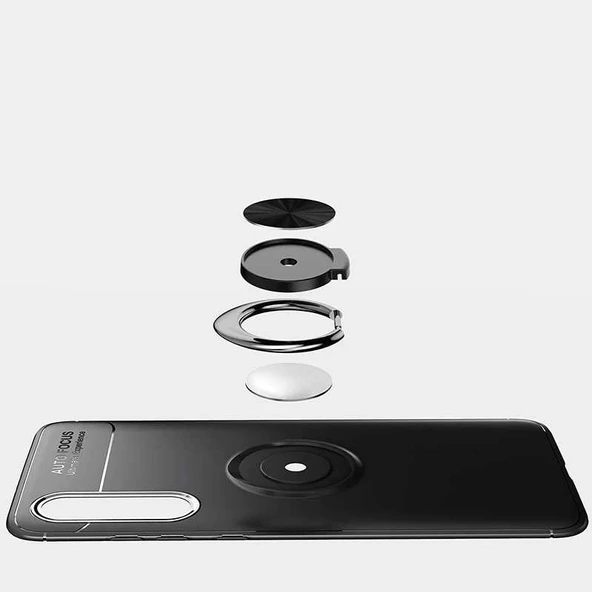 Xiaomi Redmi Note 8T Kılıf Yüzüklü Magnetli Ravel Case - 9