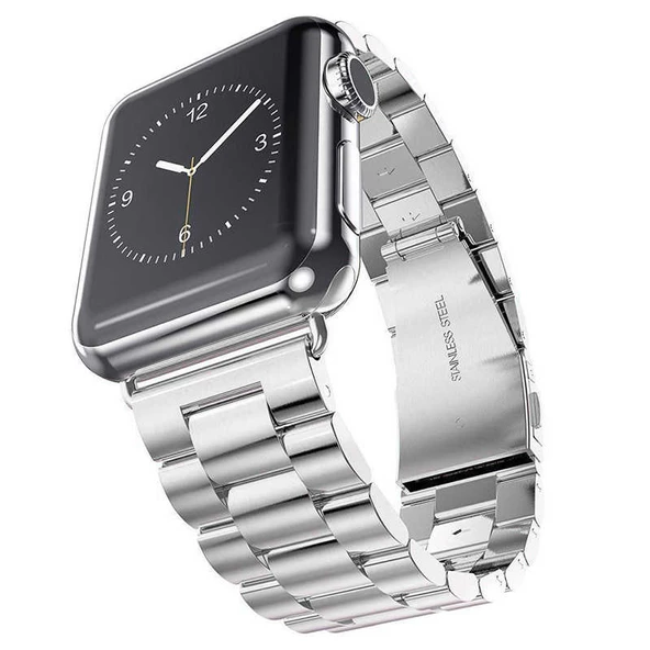 Apple Watch 42mm Kordon Klipsli Metal Kordon 04-A