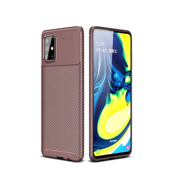 Samsung Galaxy A51 Kılıf Karbon Silikon Case