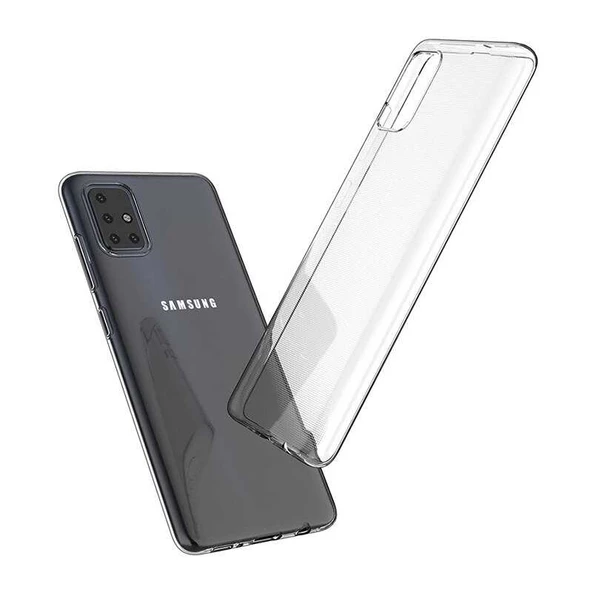 Samsung Galaxy A71 Kılıf Şeffaf Silikon Hibrit Case - 3
