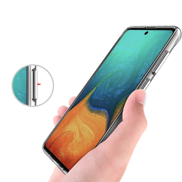 Samsung Galaxy A71 Kılıf Şeffaf Sararmaz Gard Silikon - 7