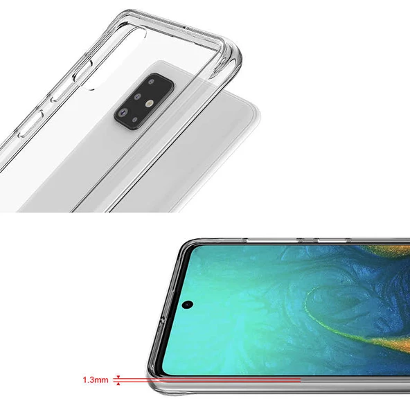 Samsung Galaxy A71 Kılıf Şeffaf Sararmaz Gard Silikon - 6