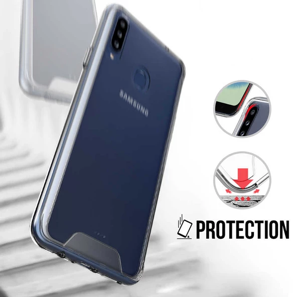 Samsung Galaxy M30 Kılıf Şeffaf Sararmaz Gard Silikon - 4