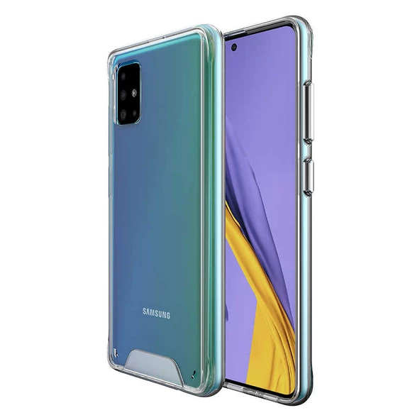 Samsung Galaxy A71 Kılıf Şeffaf Sararmaz Gard Silikon