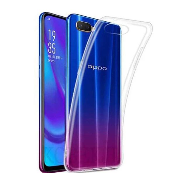 Oppo RX17 Neo Kılıf Şeffaf Silikon Hibrit Case