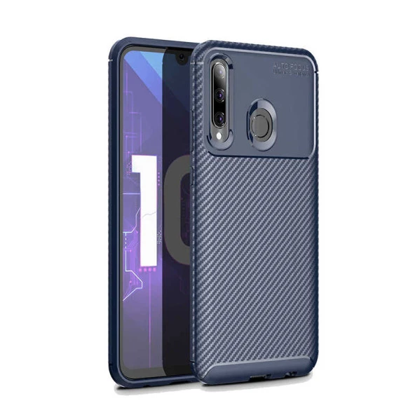 Huawei Honor 20 Lite Kılıf Karbon Silikon Case