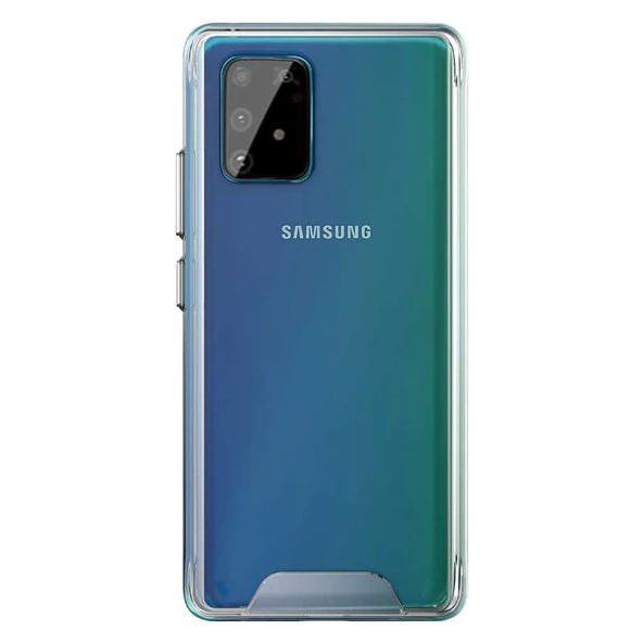Samsung Galaxy A91 (S10 Lite) Kılıf Şeffaf Sararmaz Gard Silikon - 6