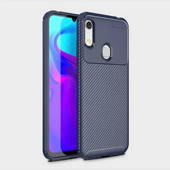 Huawei Y6S 2019 Kılıf Karbon Silikon Case