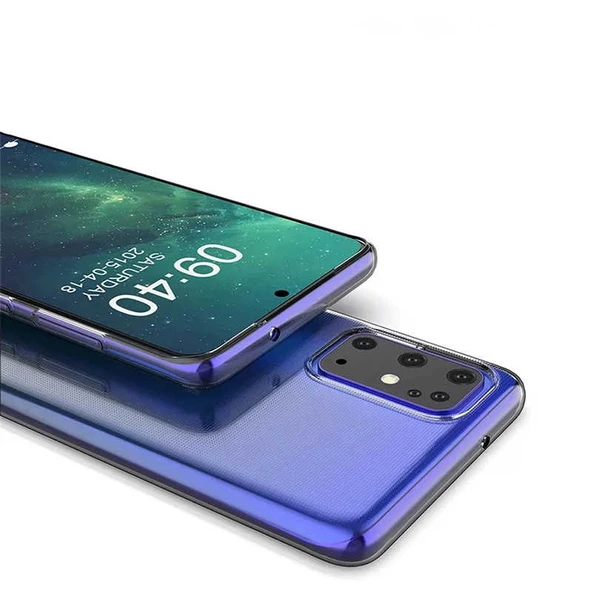 Samsung Galaxy A91 (S10 Lite) Kılıf Şeffaf Silikon Hibrit Case