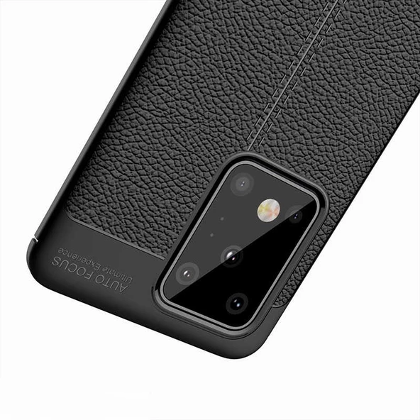 Samsung Galaxy S20 Ultra Kılıf Deri Tarzı Niss Silikon Case - 12