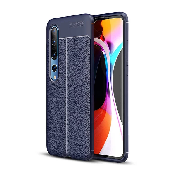 Xiaomi Mi 10 Kılıf Deri Tarzı Niss Silikon Case