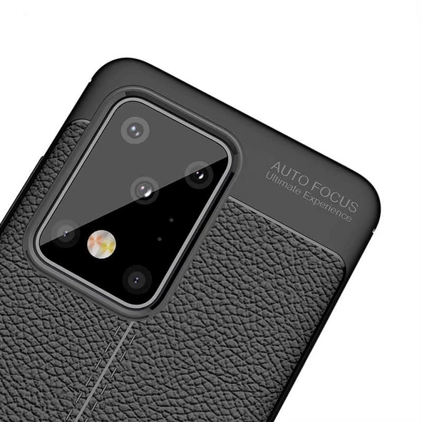Samsung Galaxy S20 Ultra Kılıf Deri Tarzı Niss Silikon Case - 5