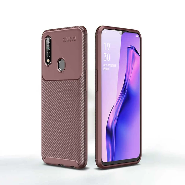 Oppo A31 Kılıf Karbon Silikon Case