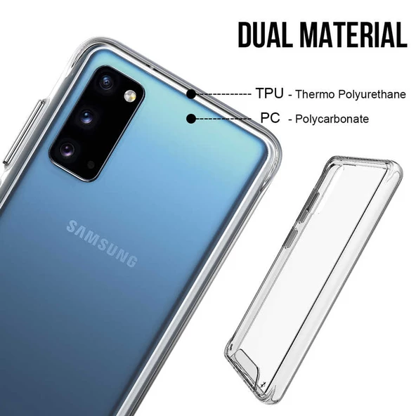 Samsung Galaxy S20 Kılıf Şeffaf Sararmaz Gard Silikon - 5