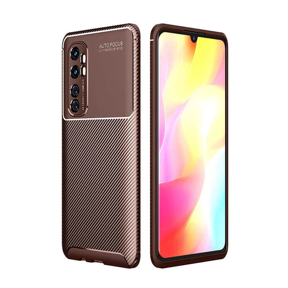 Xiaomi Mi Note 10 Lite Kılıf Karbon Silikon Case