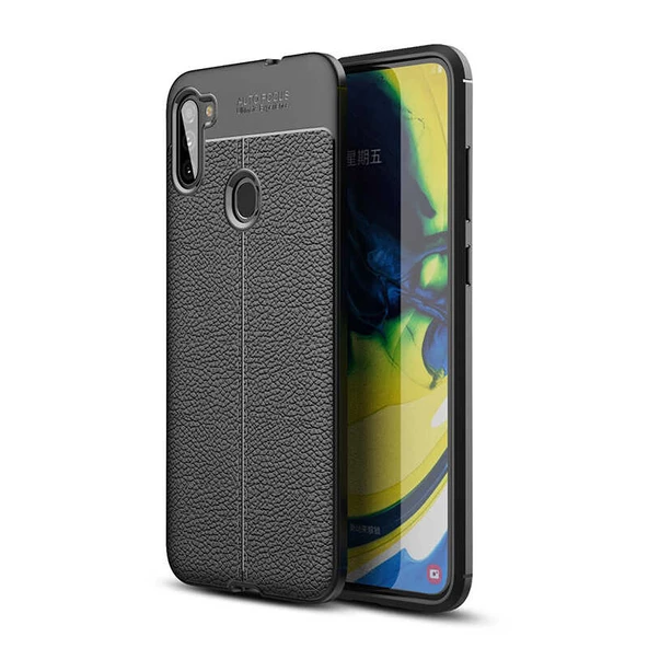 Samsung Galaxy M11 Kılıf Deri Tarzı Niss Silikon Case