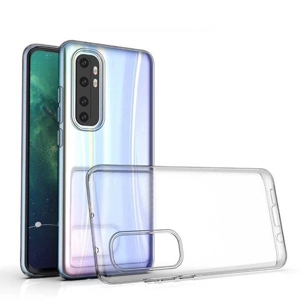 Xiaomi Mi Note 10 Lite Kılıf Şeffaf Silikon Hibrit Case