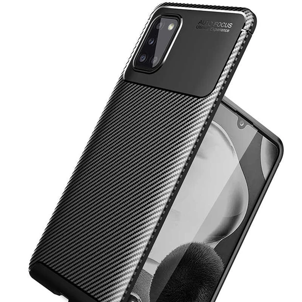 Samsung Galaxy A31 Kılıf Karbon Silikon Case - 2