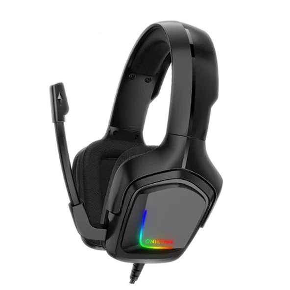 RGB Işıklı Oyuncu Kulaklığı Kulaküstü Onikuma K20 RGB 3.5mm - 9