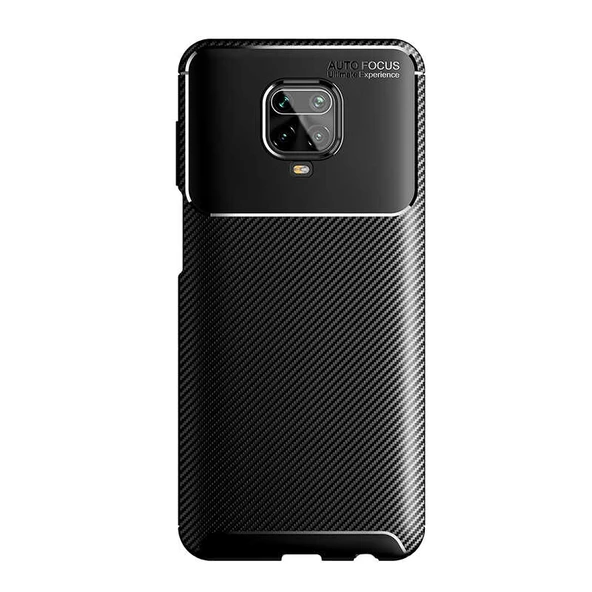 Xiaomi Redmi Note 9S Kılıf Karbon Silikon Case