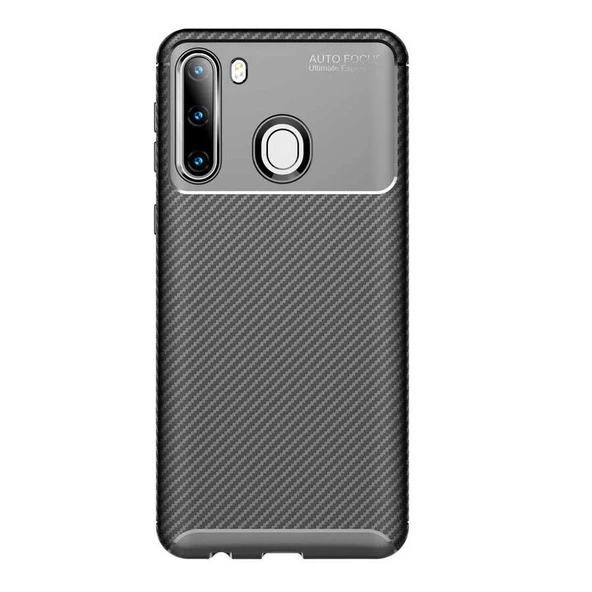 Samsung Galaxy A21 Kılıf Karbon Silikon Case - 8