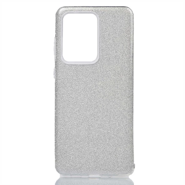 Samsung Galaxy S20 Ultra Kılıf Simli Parlak Shining Kapak - 8