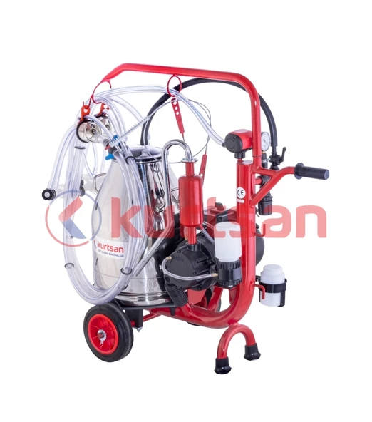 Kurtsan CYK Çift Sağım Tek Güğüm Koyun Sağım Makinası 30 LT (Yağlı sistem) - KM01042