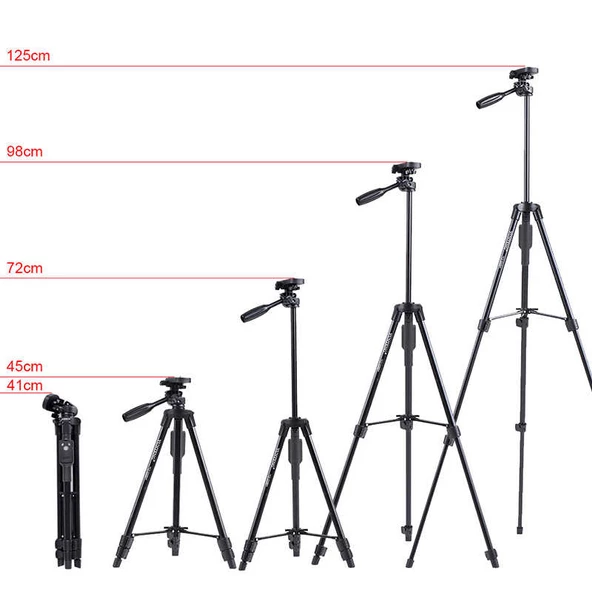 Bluetoothlu Tripod Tam Orjinal Telefon Tutucu Tripod 43cm-125cm 5208 - 9