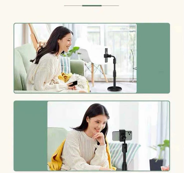 Teleskopik Masaüstü Telefon Tutucu Ayarlanır Katlanır Seviyeli Tutucu 06 - 8