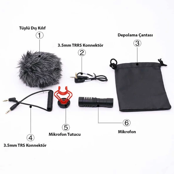 Canlı Yayın Yaka Mikrofon DC-C9 - 7
