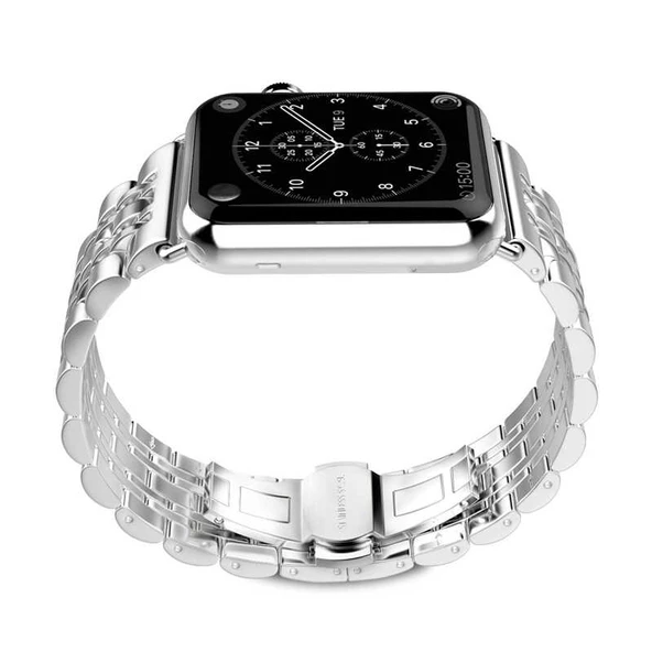 Apple Watch 42/44/45/46/49mm Kordon Şeritli Metal Kordon 14 2/3/4/5/6/se/7/8/9/10/ultra - 7