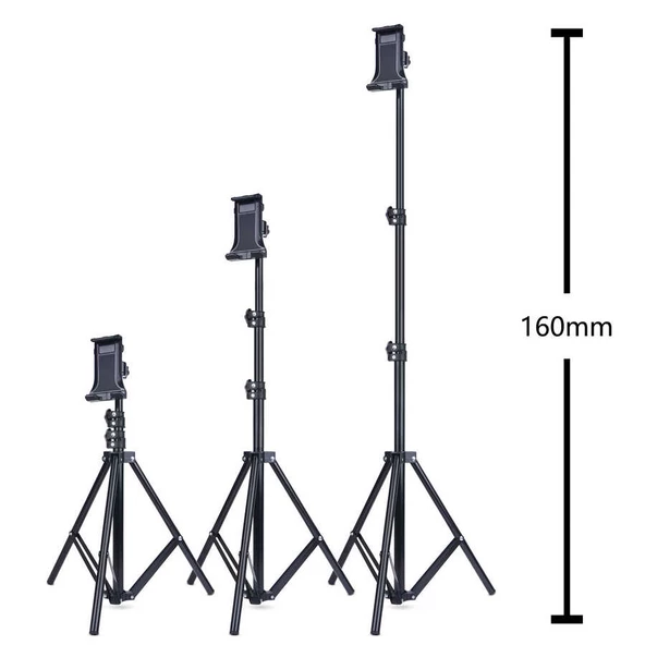 Profesyonel Tripod Monopod Aluminyum Tablet Tutucu 160 cm L16-095 Tripod - 6