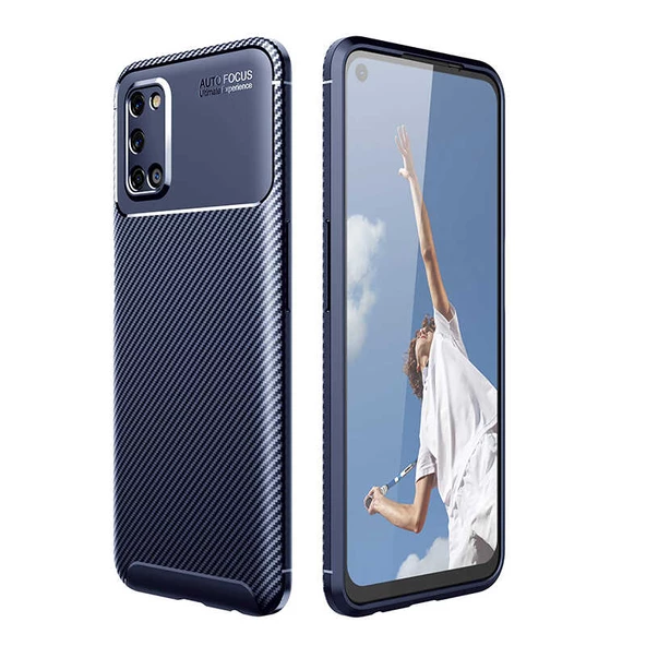 Oppo A92 Kılıf Karbon Silikon Case