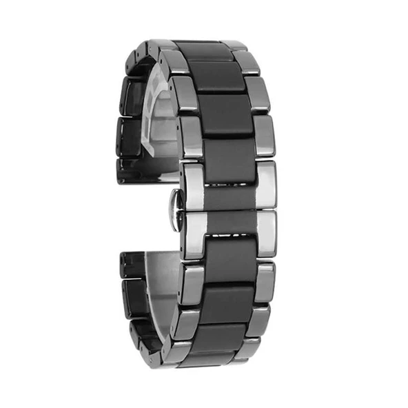 Samsung Galaxy Watch Gear S2 / 3 41mm Kordon Mat Seramik Metal Kordon - 3
