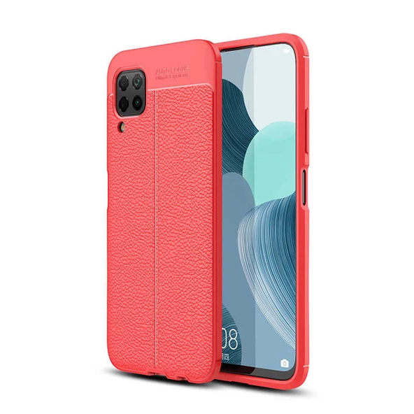 Huawei P40 Lite Kılıf Deri Tarzı Niss Silikon Case