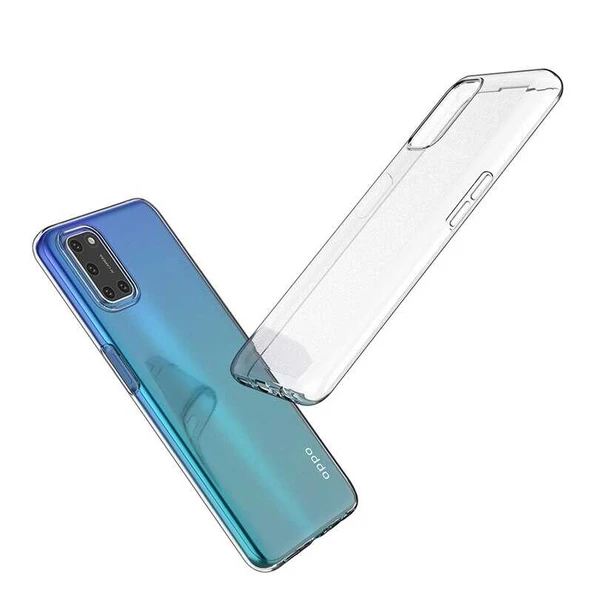 Oppo A72 Kılıf Şeffaf Silikon Hibrit Case