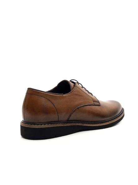 Komcero 7416 Erkek Hakiki Deri Bağcıklı Klasik Casual Ayakkabı - 5