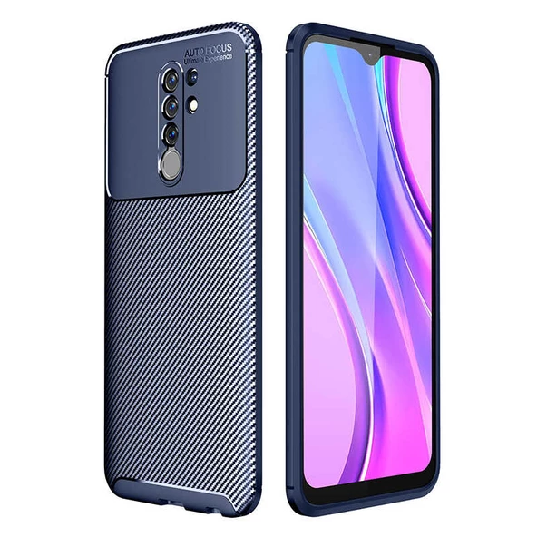 Xiaomi Redmi 9 Kılıf Karbon Silikon Case