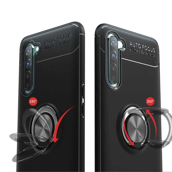 Oppo A91 Kılıf Yüzüklü Magnetli Ravel Case - 2