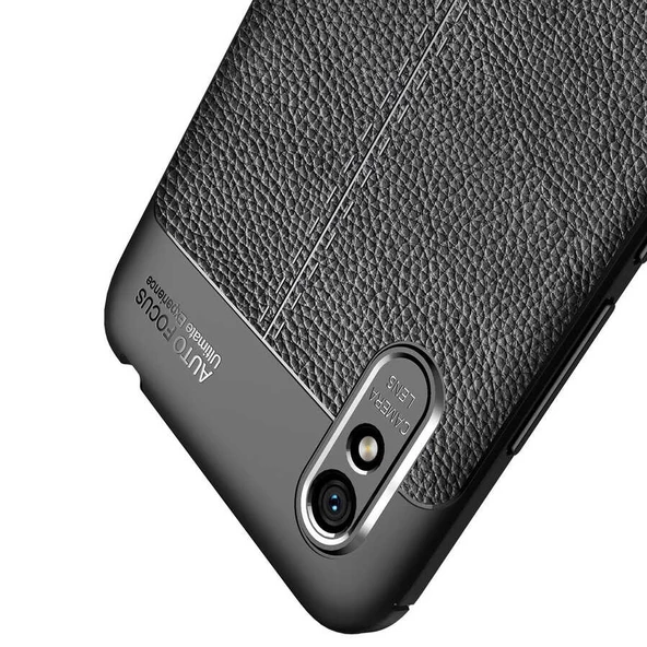 Xiaomi Redmi 9A Kılıf Deri Tarzı Niss Silikon Case - 7