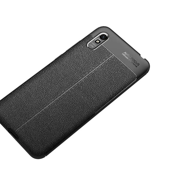 Xiaomi Redmi 9A Kılıf Deri Tarzı Niss Silikon Case - 3