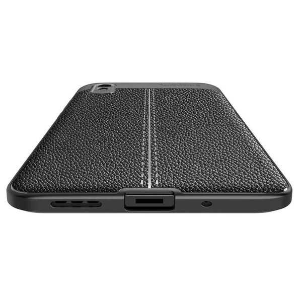 Xiaomi Redmi 9A Kılıf Deri Tarzı Niss Silikon Case - 5