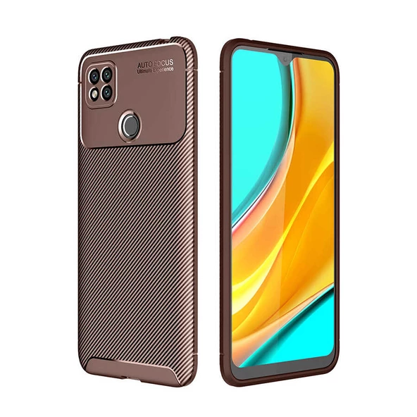 Xiaomi Redmi 9C Kılıf Karbon Silikon Case